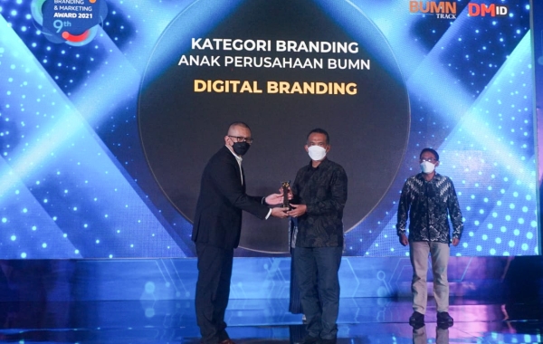 PT Pupuk Iskandar Muda Raih Penghargaan Digital Branding Di Penganugerahan BUMN Branding & Marketing Award 2021 Tahun ke-9